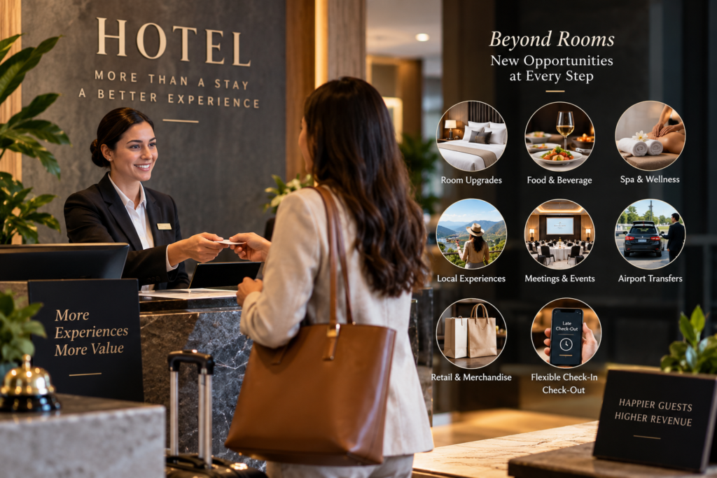 Hotel ancillary revenue and guest experience strategy